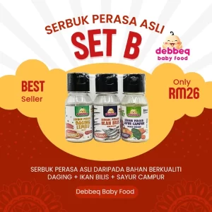 Serbuk Perasa Set B : Daging + Bilis + Sayur Campur