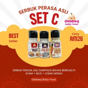 Serbuk Perasa Set C : Ayam + Bilis + Lobak Merah