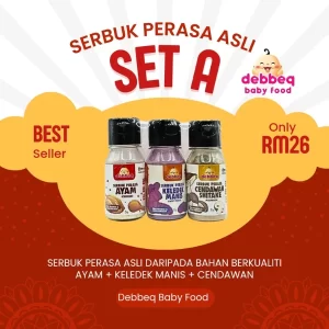 Serbuk Perasa Set A : Ayam + Keledek Manis + Cendawan